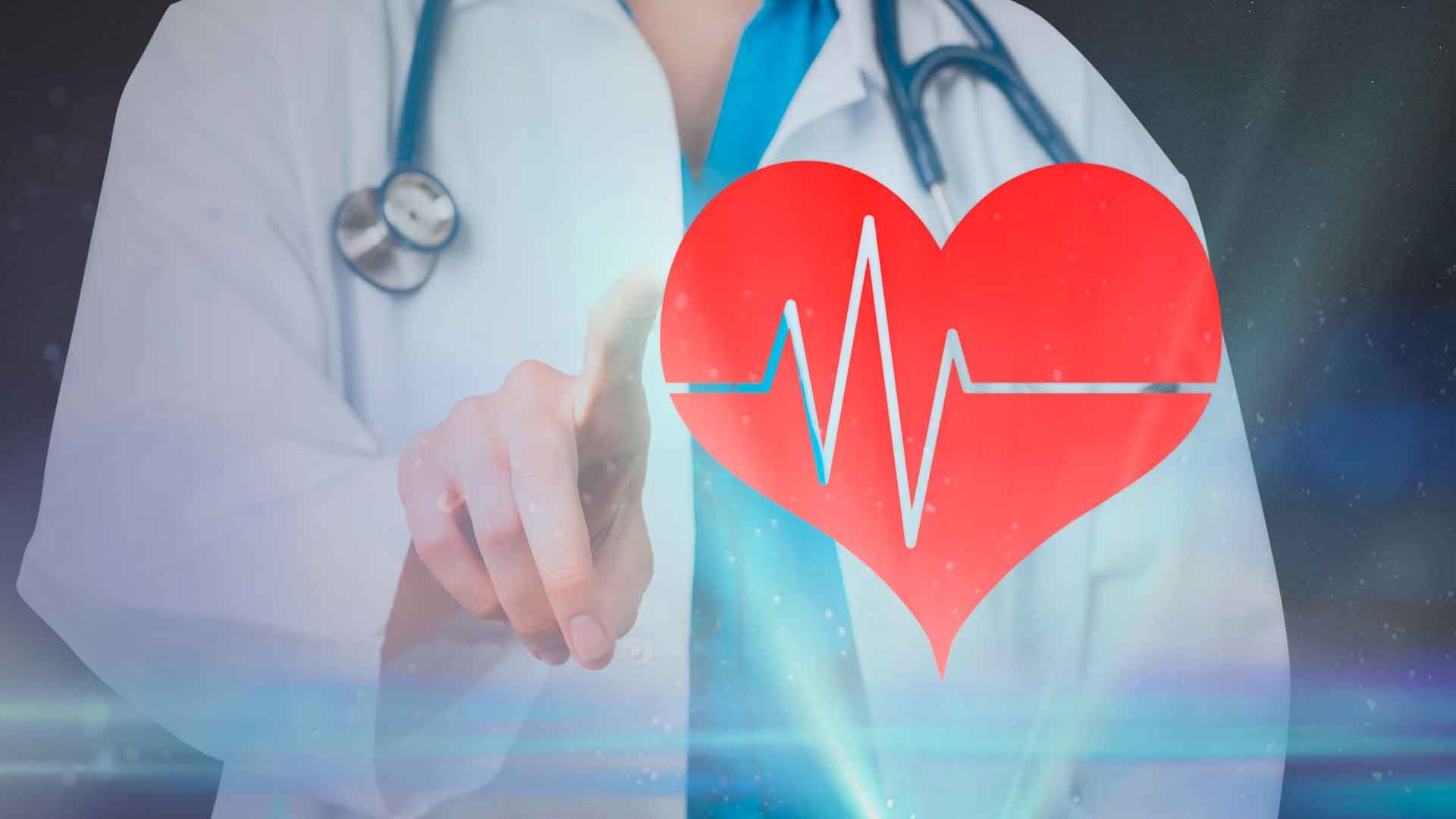 Doctor y corazón dibujado