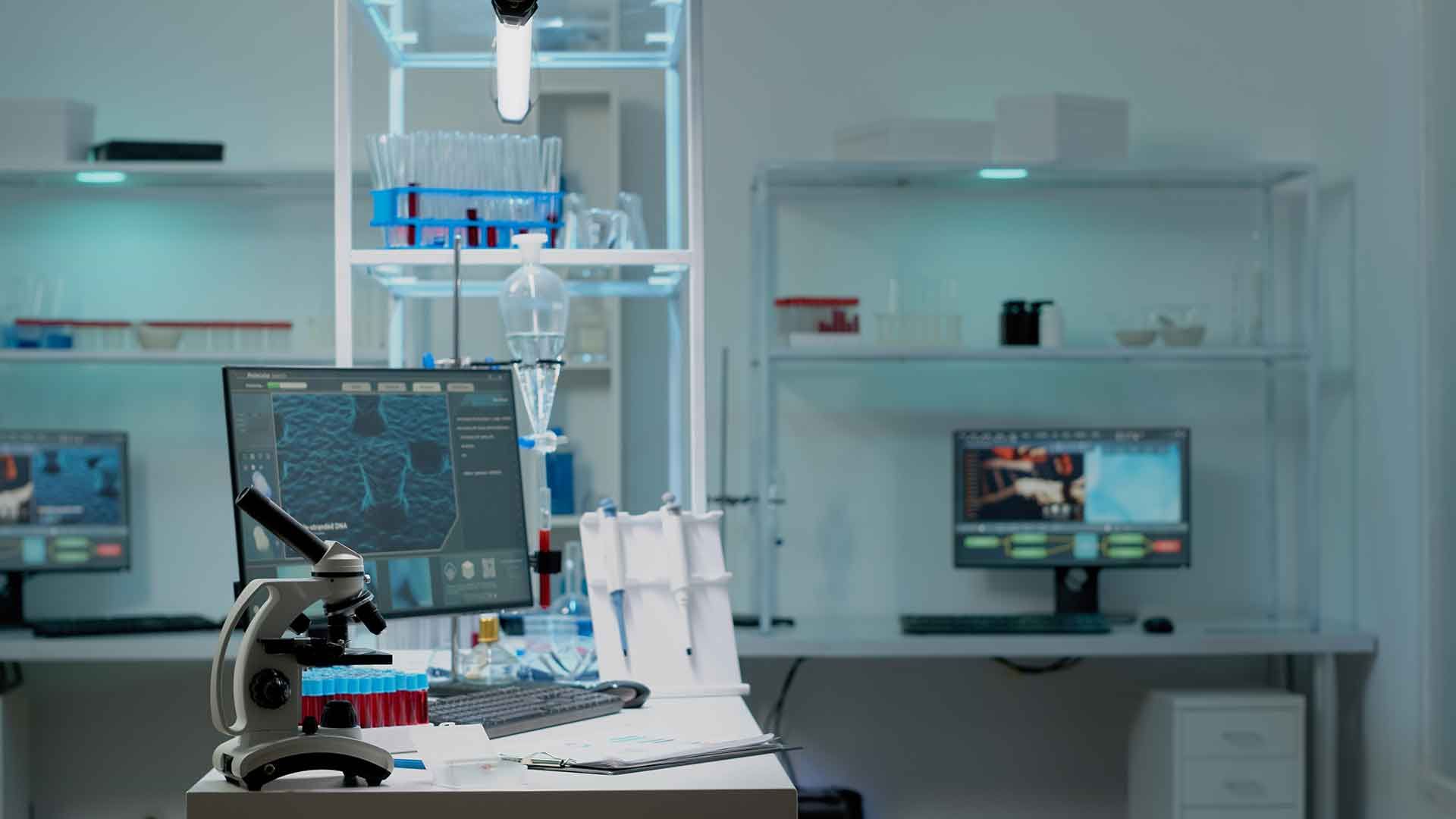 Laboratorio sin personal